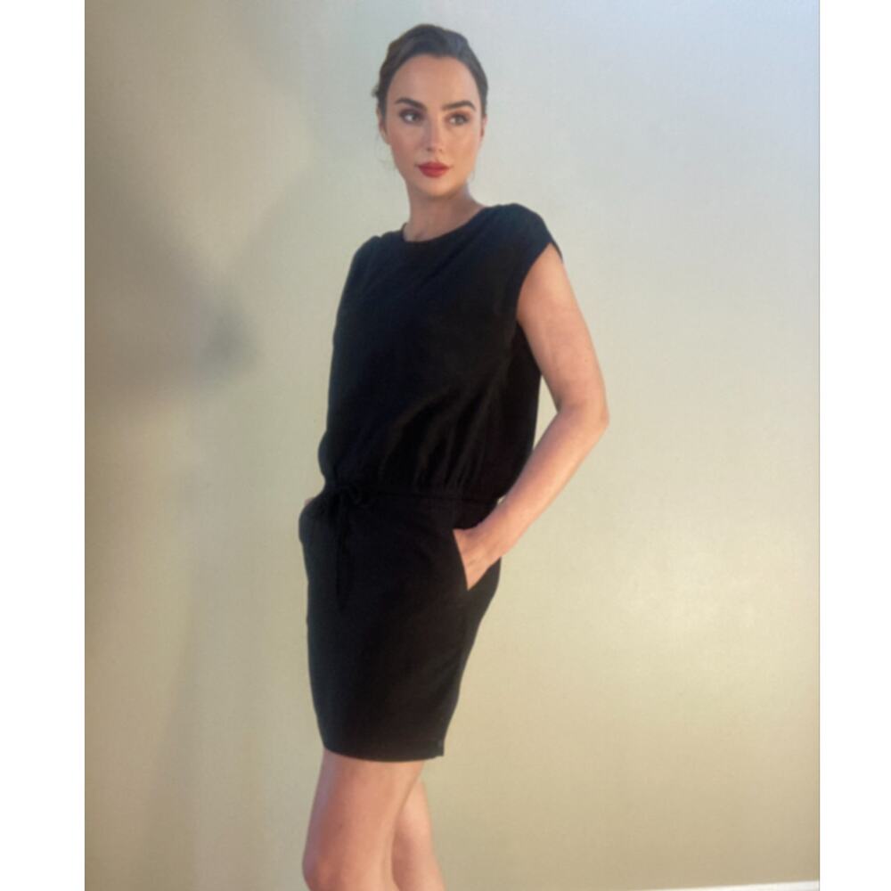 Masion Scotch Miami Deco Darling! Black Dress ~ Size 2 ~ Chic & Easy Travel